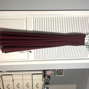 Lulus brand, size Medium, burgundy color, plain bridesmaid dress